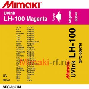 UV чернила LH-100 UV 600 мл Mimaki SPC-0597M Magenta