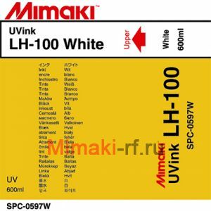 UV чернила LH-100 UV 600 мл Mimaki SPC-0597W White