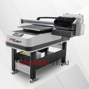 Планшетный УФ-принтер Ark-Jet UV Flatbed 6090, 3 печатающих головки
