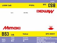 Сольвентные чернила BS3 2000 мл Mimaki SPC-0693Y Yellow