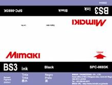 Сольвентные чернила BS3 2000 мл Mimaki SPC-0693K Black
