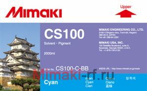 Сольвентные чернила CS100 2000 мл Mimaki CS100-C-BB-1 Cyan