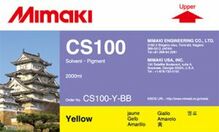 Сольвентные чернила CS100 2000 мл Mimaki CS100-Y-BB-1 Yellow